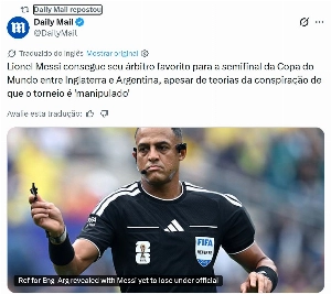 ge - Jornais da Inglaterra repercutem árbitro da semifinal da Copa: 
