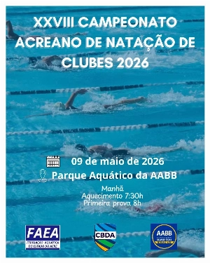 ge - Campeonato Acreano de Natação começa neste sábado; inscrições encerram nesta quinta