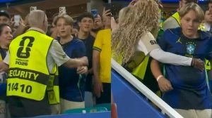 Notícias ao Minuto Brasil - Esporte - Filho de Neymar é barrado por seguranças após vitória do Brasil