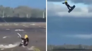 Notícias ao Minuto Brasil - Esporte - Namorada grava último salto de atleta antes de acidente fatal; vídeo