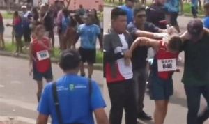 ge - Atleta faz dancinha antes da linha de chegada e é desclassificada nos Jogos Escolares do AM; veja