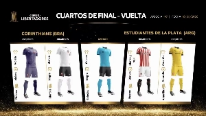 ge - Corinthians x Estudiantes: Conmebol divulga uniformes para jogo decisivo em Itaquera