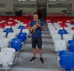 ge - Gata que “assistiu” a Remo x Atlético-MG é encontrada e adotada por torcedor