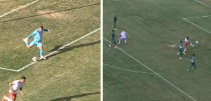 ge - Série D: atacante marca após cobrança de tiro de meta e falha do goleiro rival; veja