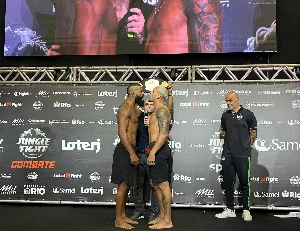 ge - Astro da Maldade e Pimenta trocam farpas intensas na pesagem do Jungle Fight 145