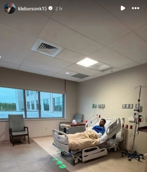 ge - Pentacampeão, Kléberson volta a hospital por dores no peito e passa por cateterismo nos EUA