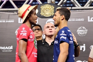 ge - Anderson Leal provoca Alan Adler em pesagem do Jungle 147: 