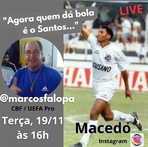 Terceiro Tempo - Milton Neves - O ex-ponta Macedo é o convidado de Marcos Falopa na live desta terça-feira - Notícias - Terceiro Tempo