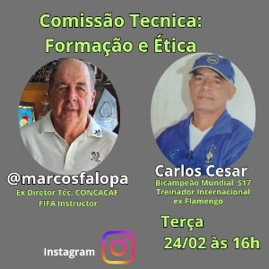 Terceiro Tempo - Milton Neves - A importância da comissão técnica moderna será tema da live de Marcos Falopa com o Prof. Carlos Cesar - Notícias - Terceiro Tempo