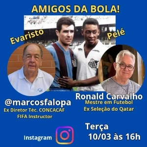 Terceiro Tempo - Milton Neves - Professor Ronald Carvalho é o convidado da live de Marcos Falopa nesta terça - Notícias - Terceiro Tempo