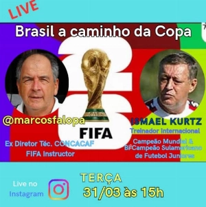 Terceiro Tempo - Milton Neves - Brasil a caminho da Copa será o tema central da live de Marcos Falopa com Ismael Kurtz - Notícias - Terceiro Tempo