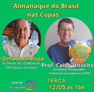 Terceiro Tempo - Milton Neves - Celso Unzelte apresenta seu novo livro na live de Marcos Falopa nesta terça-feira - Notícias - Terceiro Tempo