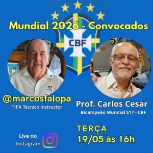 Terceiro Tempo - Milton Neves - Convocação feita por Ancelotti será o tema da live de Marcos Falopa com o Prof. Carlos Cesar - Notícias - Terceiro Tempo