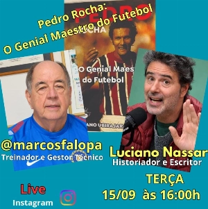Terceiro Tempo - Milton Neves - Live de Marcos Falopa relembrará de Pedro Rocha com o escritor Luciano Nassar - Notícias - Terceiro Tempo