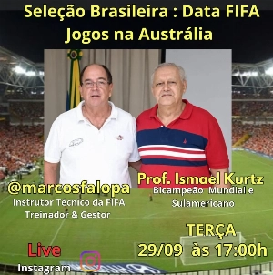 Terceiro Tempo - Milton Neves - A Seleção Brasileira nesta Data Fifa na live de Marcos Falopa com Ismael Kurtz - Notícias - Terceiro Tempo