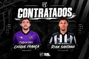 Notícias ogol.com.br - Ceará anuncia contratação de mais dois reforços