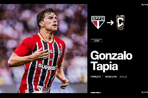 Notícias ogol.com.br - São Paulo empresta Gonzalo Tapia ao Columbus Crew