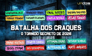 UmDois Esportes: Notícias do esporte paranaense e brasileiro - Batalha dos Craques: Conheça nosso torneio secreto entre estrelas do futebol mundial