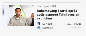 ge - Jornal: Aubameyang é afastado da concentração após atingir colega com extintor em concentração