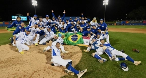 ge - Com jogadores do Alto Tietê, Brasil estreia no Mundial de Beisebol nos EUA