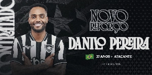 ge - Botafogo anuncia a contratação do centroavante Danilo Pereira