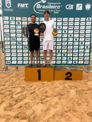 ge - Maranhense Augusto Neto conquista o título brasileiro sub-18 de Beach Tennis