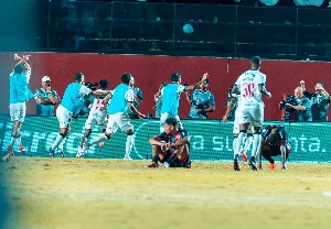 ge - Jogadores do Vasco devolvem provocação de Matheuzinho: 